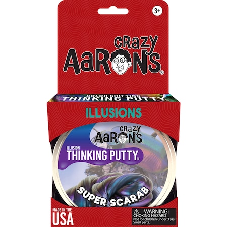 Crazy Aarons Putty World Crazy Aaron's Illusion Thinking Putty Super Scarab Putty Multicolored SC020